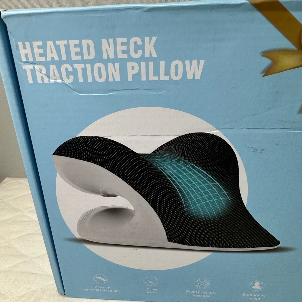 Liipoo Heated Neck Traction Pillow Device New In The Box